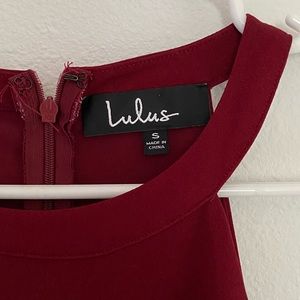 Lulus Burgundy Mini Dress